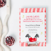 クリスマス伝統的パーティの招待状 ポストカード