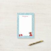 クリスマス伝統的フェスティバルパーソナライズされた ポストイット (デスク上)