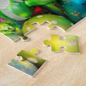 クリスマス伝統的マーケットでのガラスオーナメント ジグソーパズル (側面)