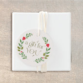 クリスマス伝統的リースギフト フェイバータグ