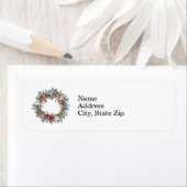 クリスマス伝統的リース ラベル (インサイチュ)