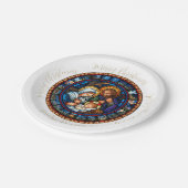 クリスマス伝統的出生シーン ペーパープレート (アングル)