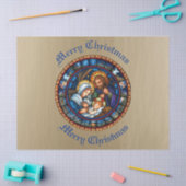 クリスマス伝統的出生シーン 薄葉紙 (クラフト)