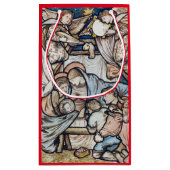 クリスマス伝統的抱き枕絵を描出生 スモールペーパーバッグ (裏面)