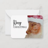 クリスマス伝統的 ノートカード (正面)