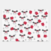 クリスマス伝統的 ラッピングペーパーシート (正面3)