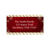 クリスマス住所ラベル ラベル (正面)