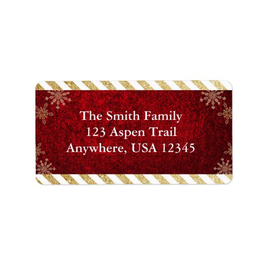 クリスマス住所ラベル ラベル (正面)