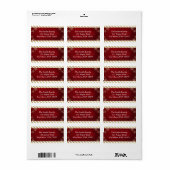 クリスマス住所ラベル ラベル (フルシート)