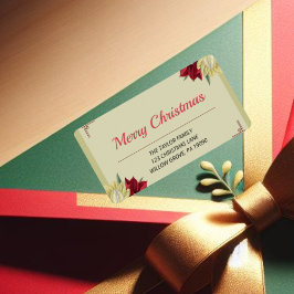 クリスマス住所ラベル ラベル