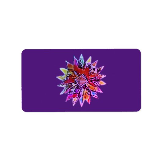 クリスマス住所 シールの季節の挨拶 ラベル (正面)