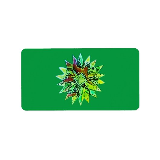 クリスマス住所 シールの季節の挨拶 ラベル (正面)