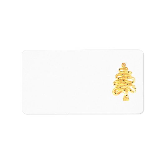 クリスマス住所 シールアートとデザイン ラベル (正面)