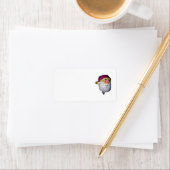 クリスマス住所 シールスタイルデザイン ラベル (インサイチュ)