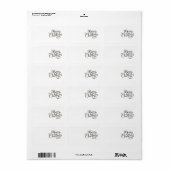 クリスマス住所 シールスタイルデザイン ラベル (フルシート)