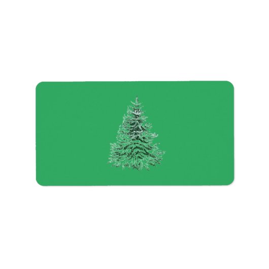 クリスマス住所 シール季節 ラベル (正面)