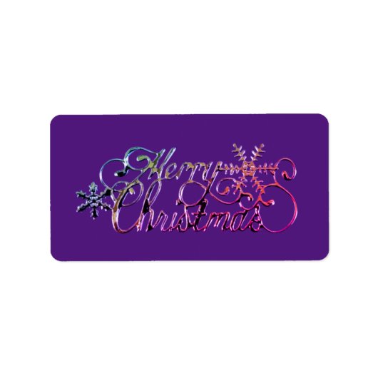 クリスマス住所 シール季節 ラベル (正面)