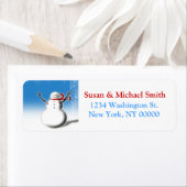 クリスマス住所 シール雪だるま ラベル (インサイチュ)