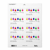 クリスマス住所 シール (フルシート)