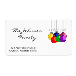 クリスマス住所 シール