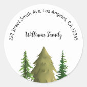 クリスマス住所 シール (正面)