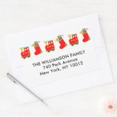 クリスマス住所 シール (封筒)