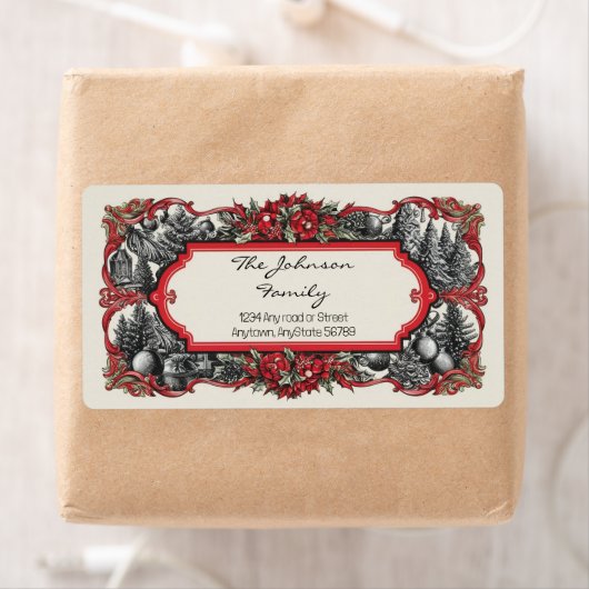 クリスマス住所 シール (インサイチュ)