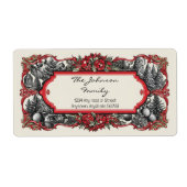 クリスマス住所 シール (正面)