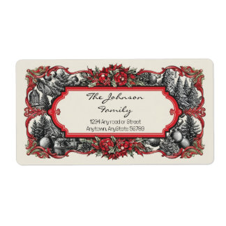 クリスマス住所 シール