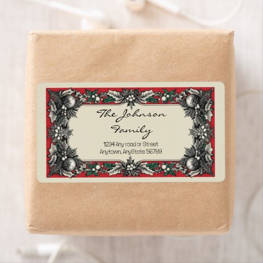 クリスマス住所 シール (インサイチュ)