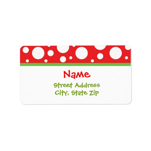クリスマス住所 シール (正面)