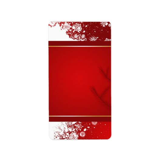 クリスマス住所 シール (正面)