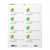 クリスマス住所 シール (フルシート)