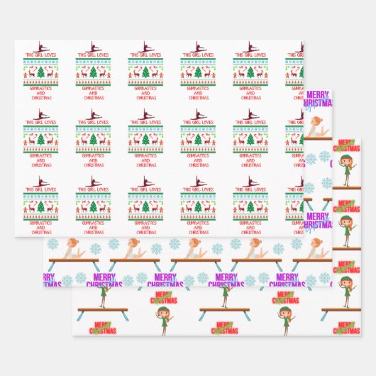 クリスマス体操 ラッピングペーパーシート (セット)