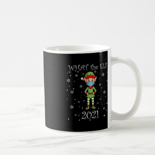 クリスマス何ザ小妖精や小人2021おもしろいクリスマス コーヒーマグカップ (右)
