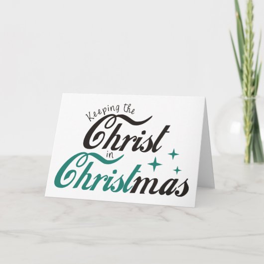 クリスマス保にキリストが シーズンカード (正面)