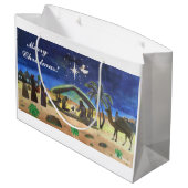 クリスマス保の抱き枕にキリスト ラージペーパーバッグ (裏面アングル)