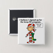 クリスマス保フィルTシャツとギフト 缶バッジ (正面&裏面)