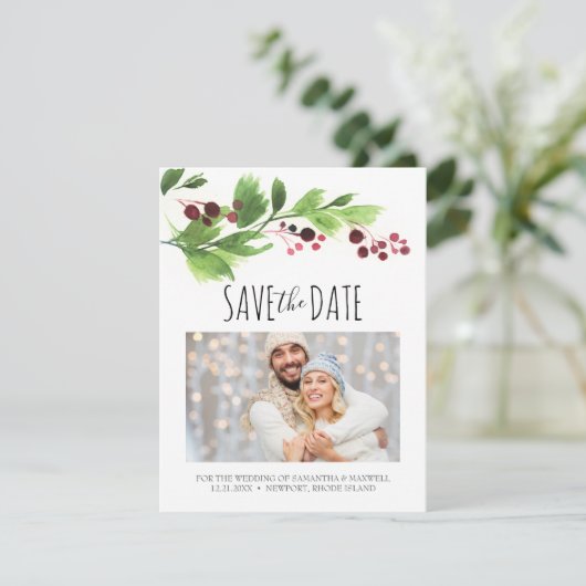 クリスマス保存日 招待状 (スタンド正面)