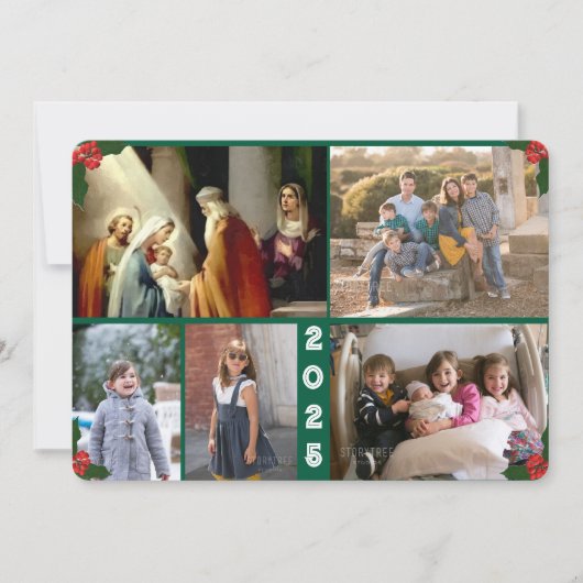 クリスマス保家族のクリスマスカードにキリスト シーズンカード (正面)