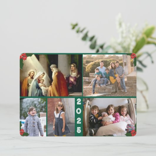 クリスマス保家族のクリスマスカードにキリスト シーズンカード (スタンド正面)