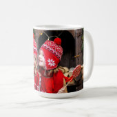 クリスマス信じに写真コーヒーマグ コーヒーマグカップ (正面右)