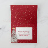 クリスマス信じに金ゴールド星 カード (内部)