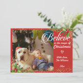 クリスマス信じのフローラ写真の魔法で シーズンカード (スタンド正面)