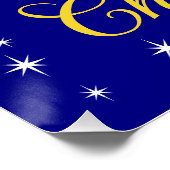 クリスマス信じの光沢のあるポスターの魔法で ポスター (コーナー)