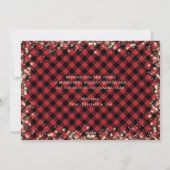 クリスマス信じの写真の魔法に赤いプライド シーズンカード (裏面)