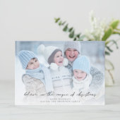 クリスマス信じの魔法での写真のスクリプト シーズンカード (スタンド正面)