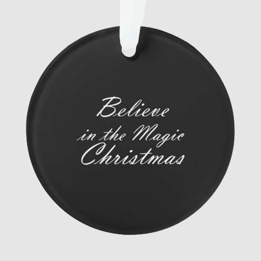 クリスマス信じの魔法で オーナメント (正面)