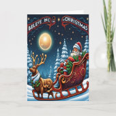 クリスマス信じの魔法で カード (正面)