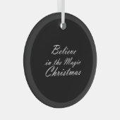 クリスマス信じの魔法で ガラスオーナメント (正面右)